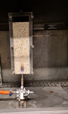 EN ISO 11925 Δοκιμή Εύφλεκτης Ικανότητας Δομικών Υλικών - Δοκιμή Μονής Πηγής Φωτιάς